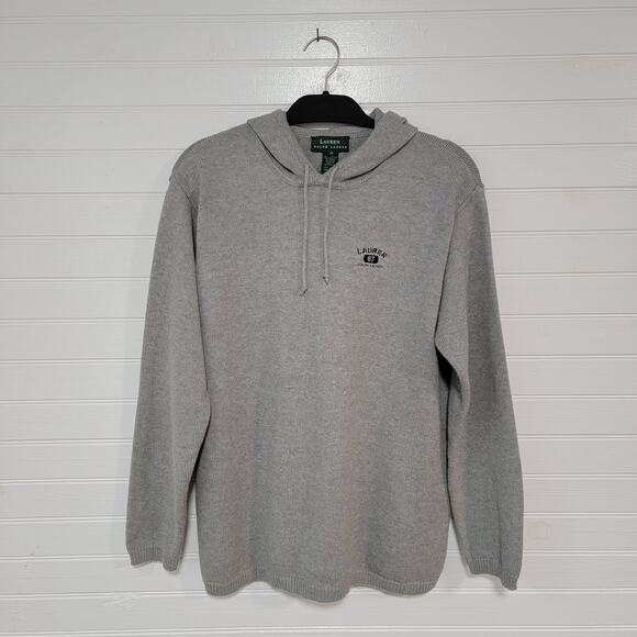 Ralph Lauren LRL Y2K Hooded Sweater Mens Size Medium Made in Australia Hoodie - Picture 1 of 7